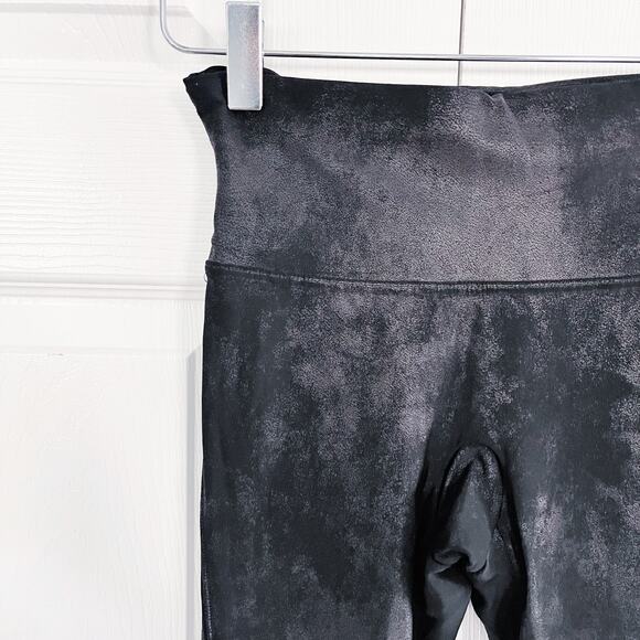 Spanx Shape Faux Leather Black Leggings - Picture 4 of 9